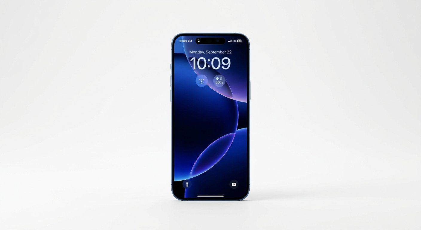 iPhone 17 Pro Max Deep Blue - Front View